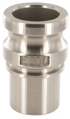 Camlock Mannelijk met Slangtule - Type ES - RVS316 - Gladde Tule - 4" - DN 100 Beste Prijs