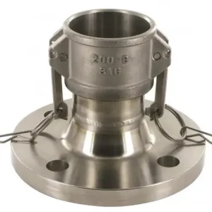 Camlock koppeling - Vrouwelijk x Flens - DN100 - RVS 316 Handgemaakt