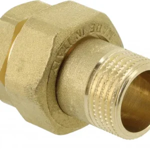 Bonfix 3-delige rechte koppeling 1“ - messing Hoge Kwaliteit