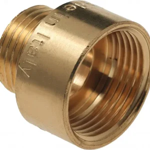Modern Bonfix Neusstuk 1/2" x 1/4" - binnendraad x buitendraad - messing