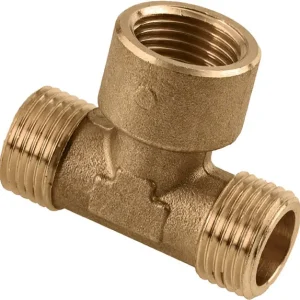 Trendy Bonfix Draadfitting T-stuk 1/2 - buitendraad x binnendraad x buitendraad - messing