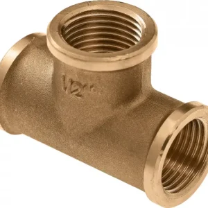 Ambachtelijk Bonfix messing t-stuk - 2“ Binnendraad