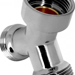 Plaats Bestelling Bonfix Draadfitting Y-stuk 3/4 - buitendraad x binnendraad x buitendraad - chroom