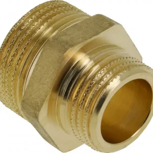 Modern Bonfix messing verloopnippel - 1-1/2“ x 1“ Buitendraad