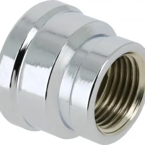 Bonfix Draadfitting Verloopsok 1/2 x 3/8 - 2 x binnendraad - Chroom Rechtstreeks Van De Fabrikant