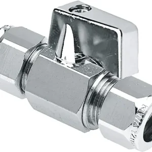 Superprijs Bonfix Wastafel (hoek) kogelstopkraan - verchroomd - Verchroomde knop bediening 15 x 10 - 2 x knel