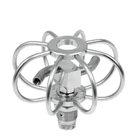 Gecertificeerd TYR-2F - Buizenreiniger met 2 vaste rotorarmen - 脴150 mm - Hoogte: 70 mm - RVS