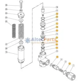 Beperkte Voorraad VB450/200-300 - Reparatieset voor drukregelaar - 11-delig