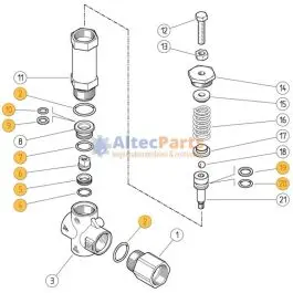 Alleen Vandaag VRP175 - Reparatieset voor drukregelaar - 10-delig