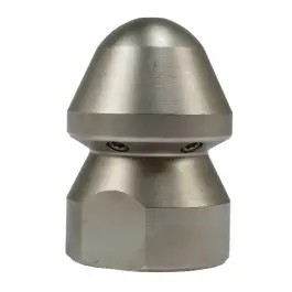 Rioolnozzle met voorboring - 1" binnendraad - Staal vernikkeld Finale Uitverkoop