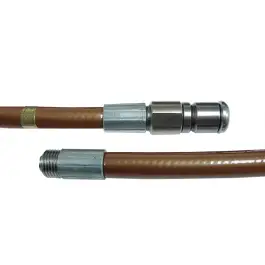 Geld-Terug-Garantie Rioolslang met roterende rioolnozzle en eindmarkering NW5 - Bruin