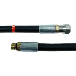 Rioolslang met rioolnozzle en eindmarkering NW5 - Zwart Fabrieksprijs