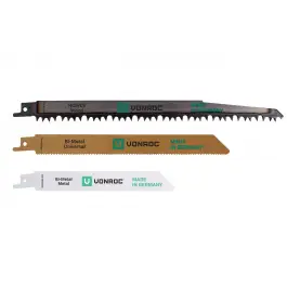 Laatste Kans Zaagbladen 3 st. voor reciprozaag (Made in Germany)