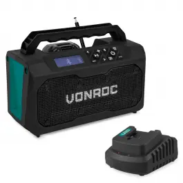 Lage Kosten Accu bouwradio 20V “ 2.0Ah “ FM, bluetooth & USB | Incl. accu en snellader