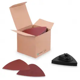 Schuurpapier & Delta schuurpad set| 80/82mm - 50 stuks Aanbieding