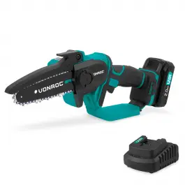 Dagaanbieding Mini Kettingzaag 20V “ 152mm| Incl. 2.0Ah accu en snellader