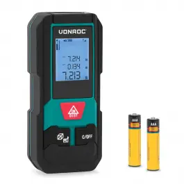 Populair Laser Afstandsmeter 20m - compact formaat | Afstand “ Oppervlakte “ Volume “ Pythagorisch