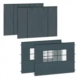 Zijwanden Set - Voor Premium Partytent PT501XX | Grijs Exclusieve Aanbieding