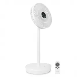 BREEZE Draadloze ventilator “ Fluisterstil: max. 44dB “ Wit | Incl. afstandsbediening In De Mode