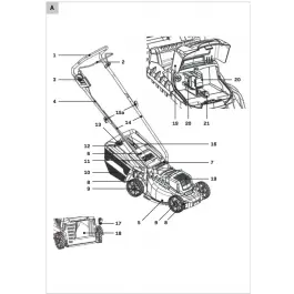 Authentiek Onderdeel - Maaihoogte versteller LM504DC