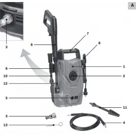 Gereduceerde Prijs Carrying handle complete - PW507AC