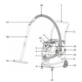 Cyclone filter cover - VC513AC Koopje