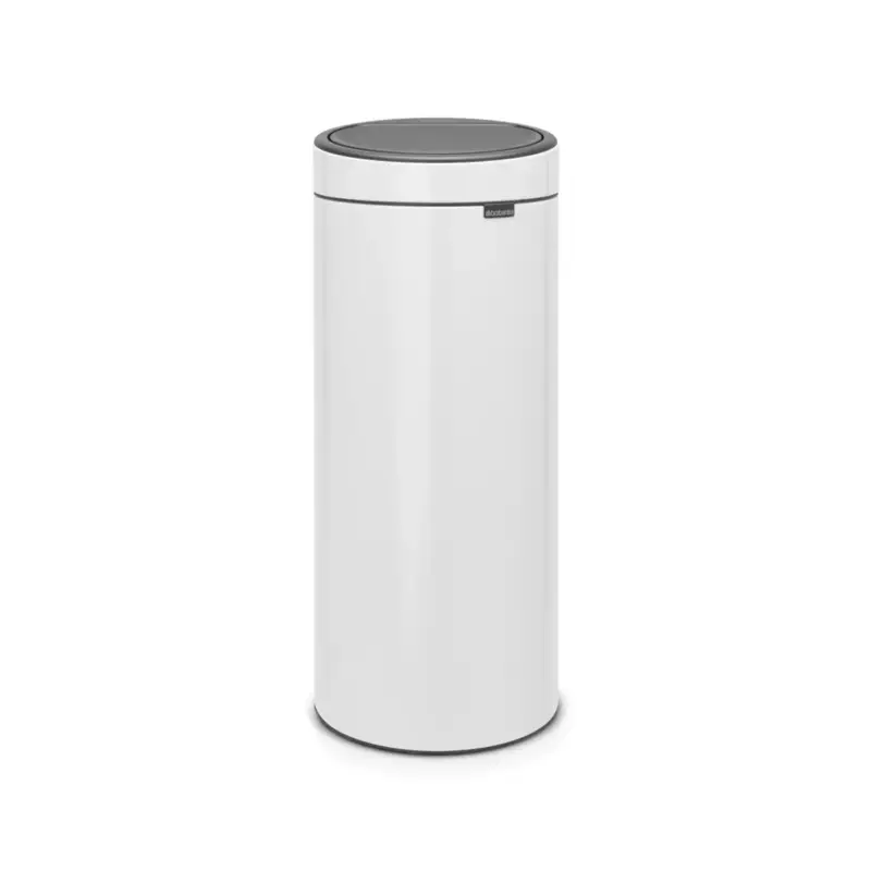 Brabantia afvalemmer Touch Bin New wit 30L Authentiek