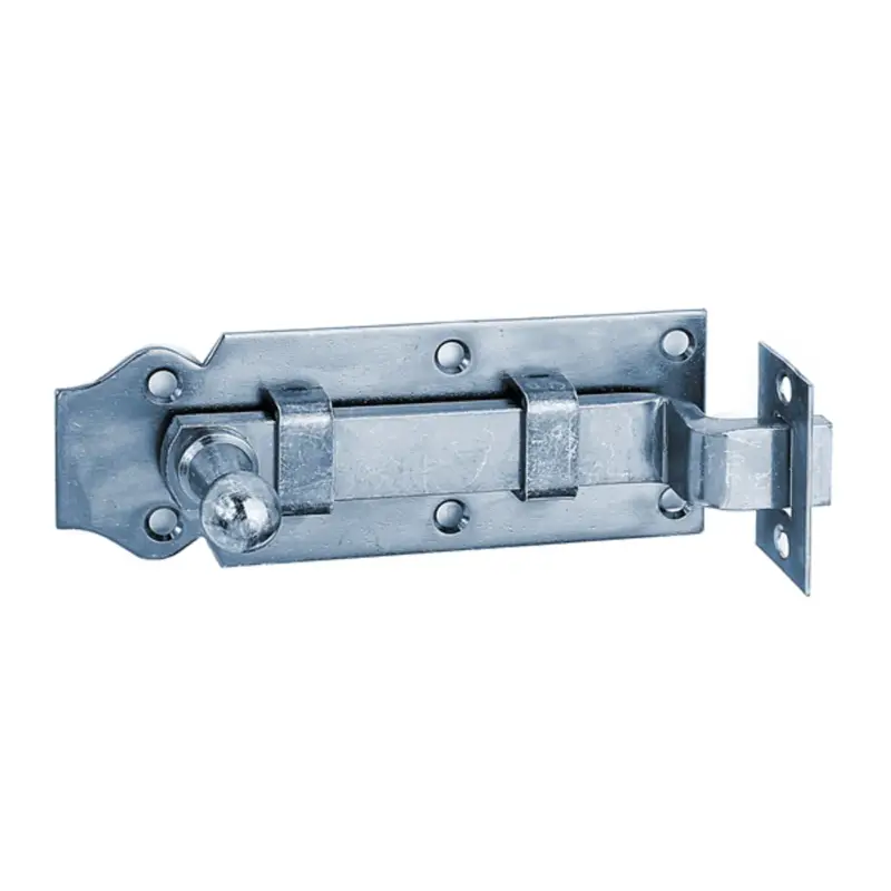 Alberts Deurgrendel omgebogen - Galvanisch Geel Verzinkt - 120 mm Betrouwbaar