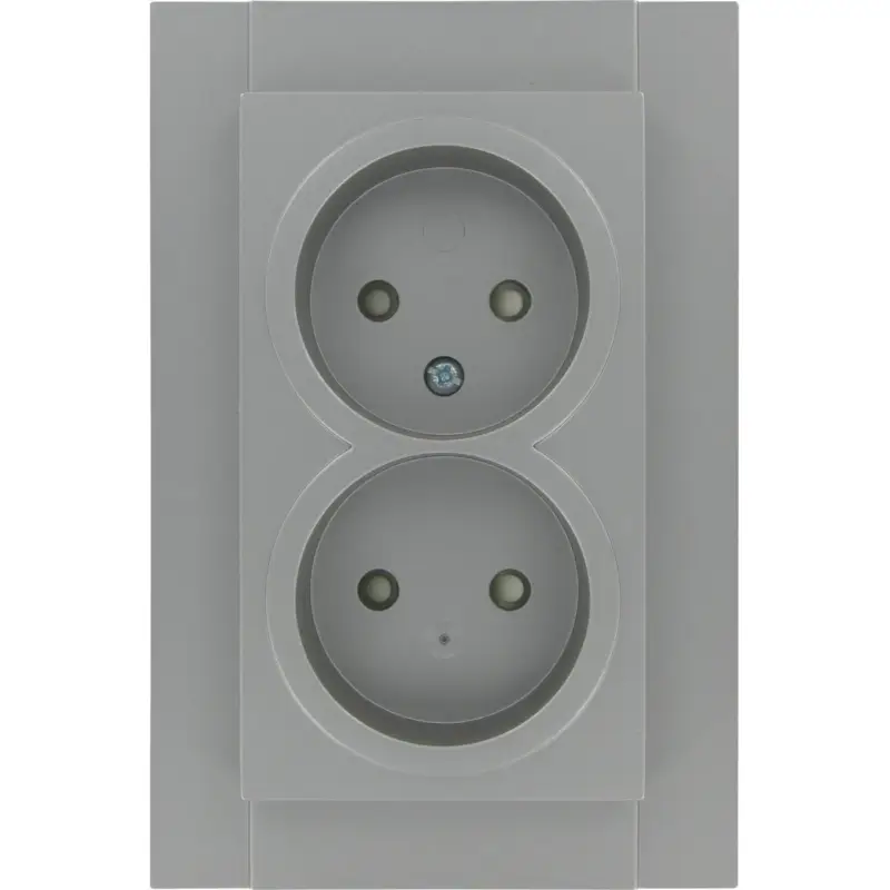 Weekendaanbieding Kopp inbouwstopcontact Athenis ongeaard 2-polig grijs IP20