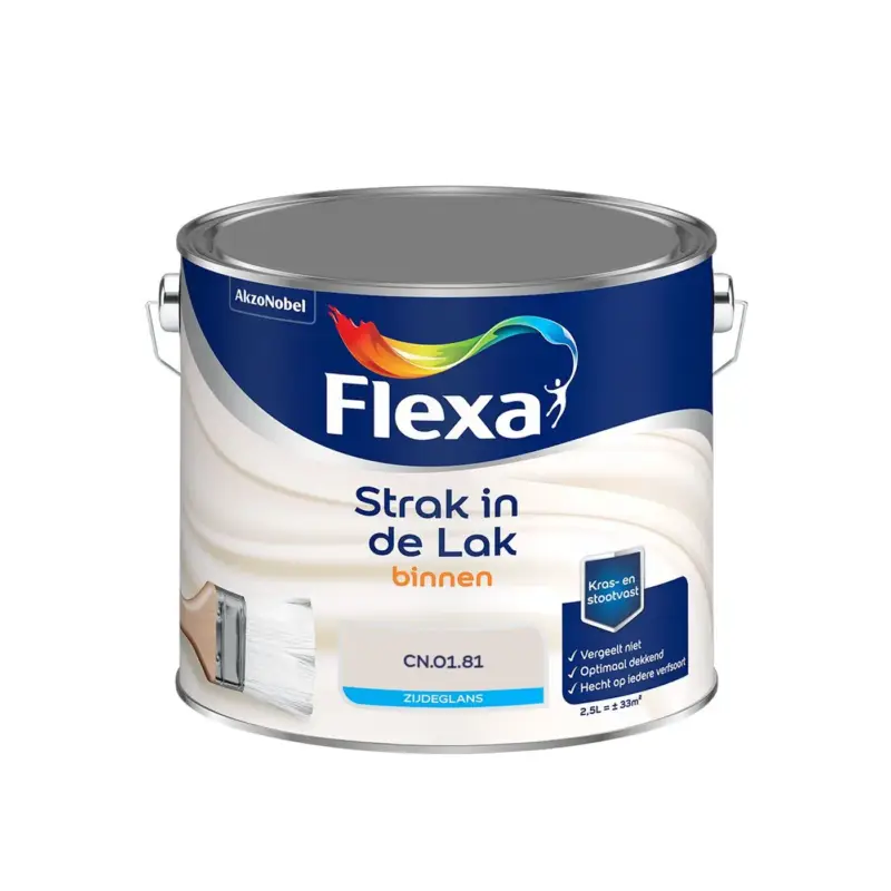 Actieprijs Flexa - Strak In De Lak Binnenlak Zijdeglans - Cn.01.81 - Meng - 2.5 L