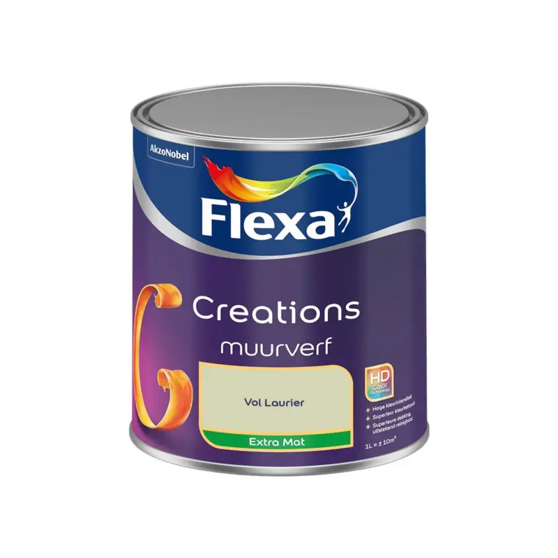 Aanbieding Flexa - Creations Muurverf Extra Mat - Vol Laurier - Meng - 1 L