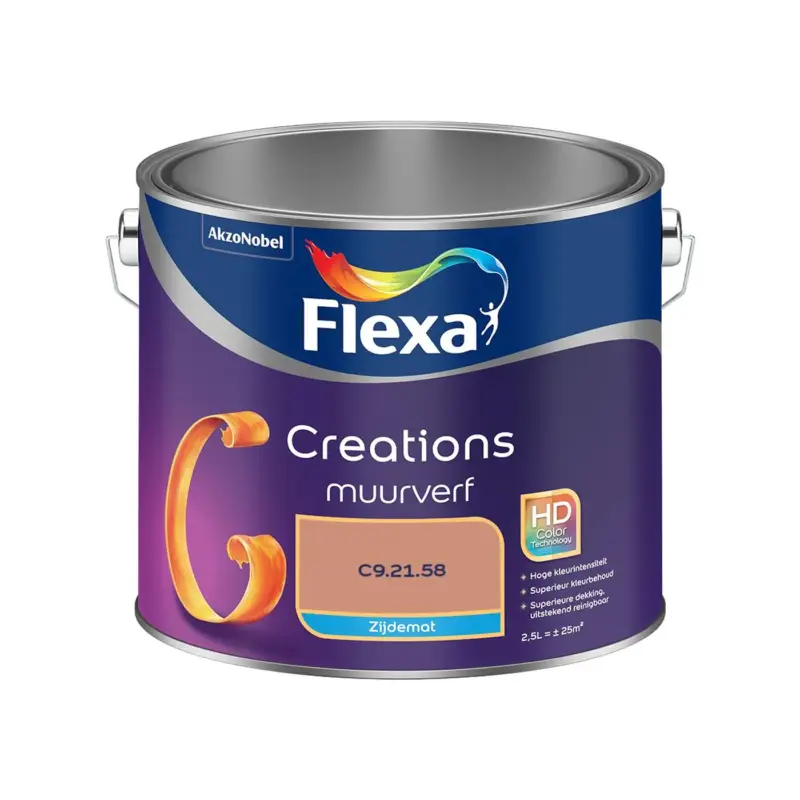 Wereldwijde Verzending Flexa - Creations Muurverf Zijdemat - C9.21.58 - Meng - 2.5 L
