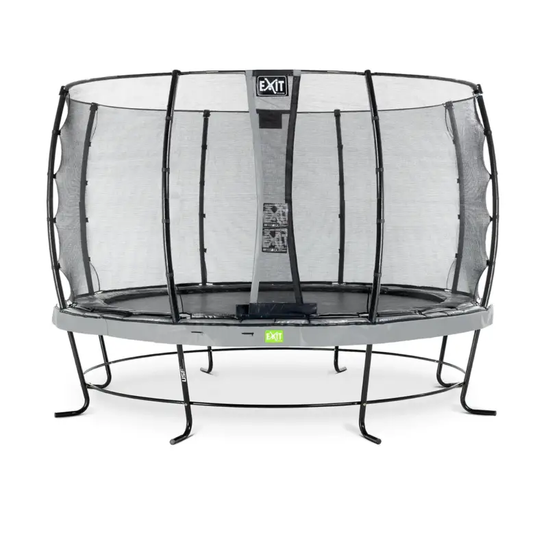 Authentiek Exit Elegant Trampoline 脴366cm Met Economy Veiligheidsnet - Grijs