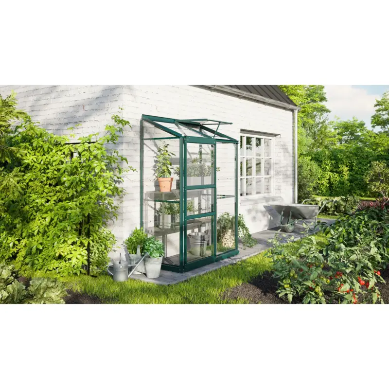 Ambachtelijk Vitavia Tuinkas Ida 900 - Veiligheidsglas 3mm - Smaragd - 131x69x182cm