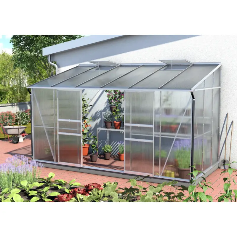 Vitavia Tuinkas Ida 7800 - Polycarbonaat 6mm - Aluminium - 387x201x221cm Dagaanbieding