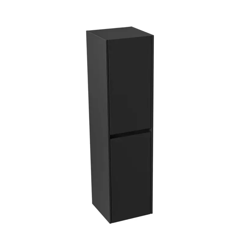 Aloni Hayat Hoge Badkamerkast “ 35x135x35 Cm “ Mat Zwart “ Greeploos & Softclose Nieuw Model