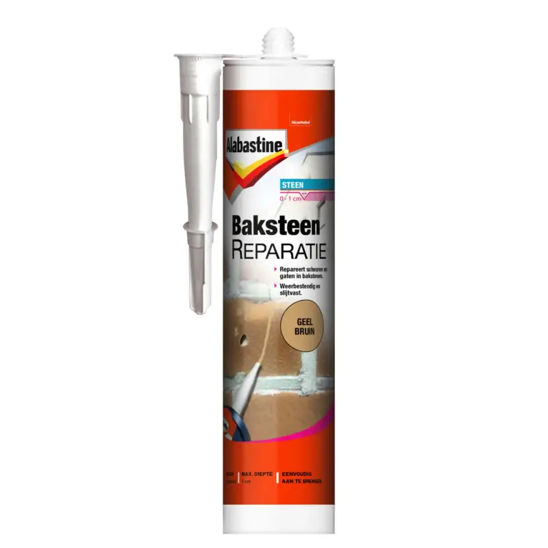 Alabastine baksteenreparatie geel-bruin 310ml Gratis Verzending