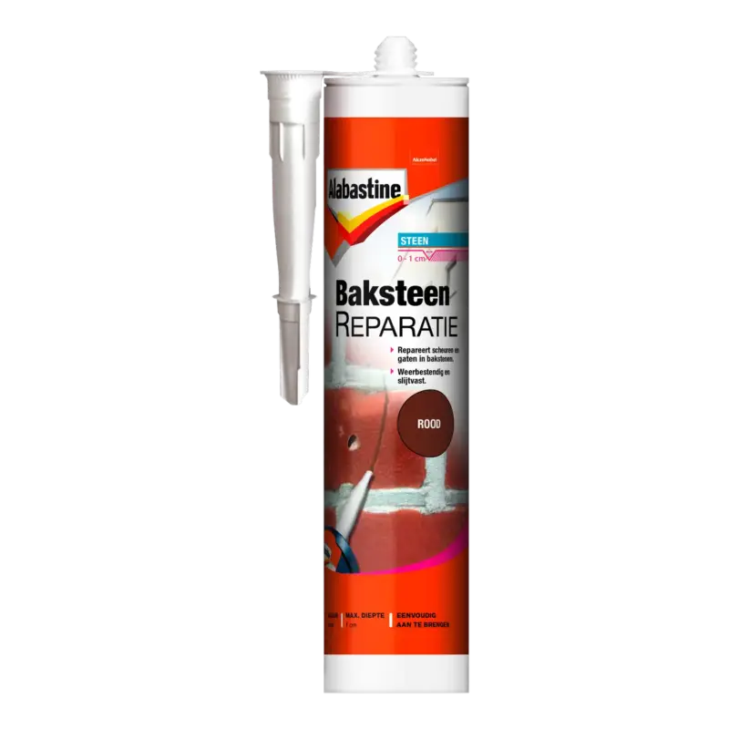 Alabastine baksteenreparatie rood 310ml Ambachtelijk