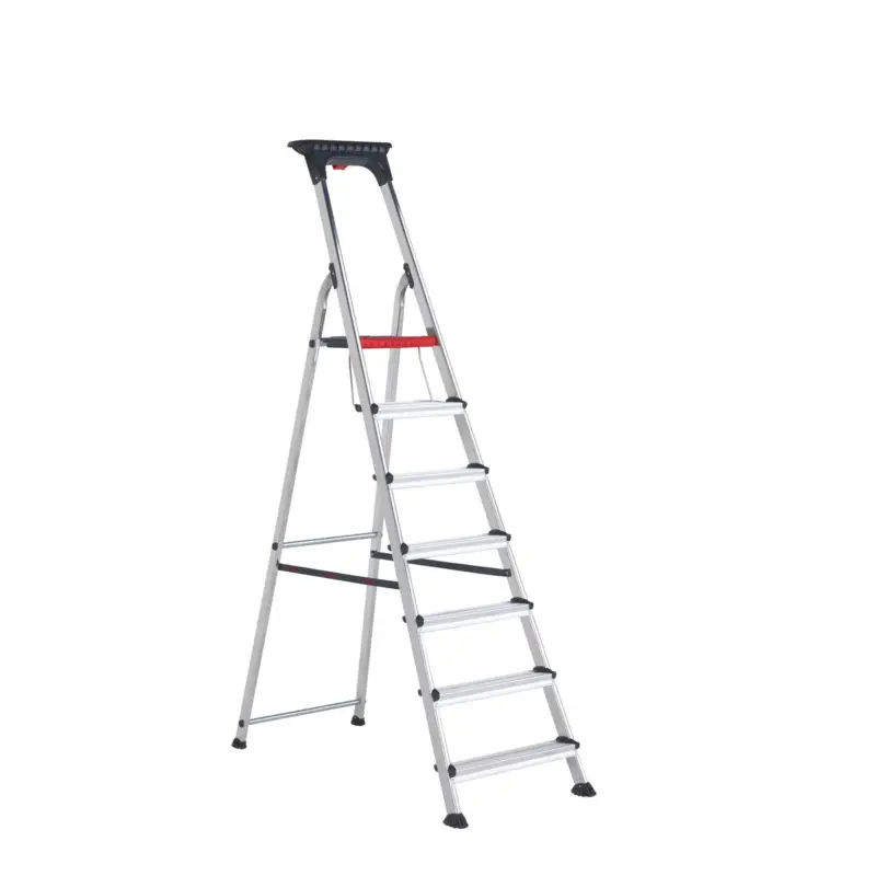 Altrex Huishoudtrap Double Decker - 7-treeds - Aluminium - max. 150kg - werkhoogte 3,45m Tijdelijk Beschikbaar