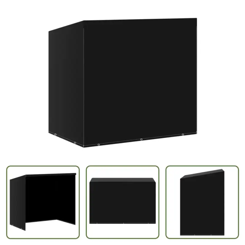 vidaXL Schommelbankhoes - Zwart - 255 x 145 x 170/150 cm - Water- en uv Fabrieksprijs