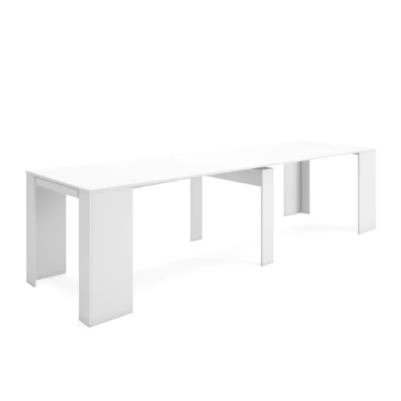 Alleen Vandaag Skraut Home - Uitschuifbare Eettafel - 302x90x77 Cm - Wit