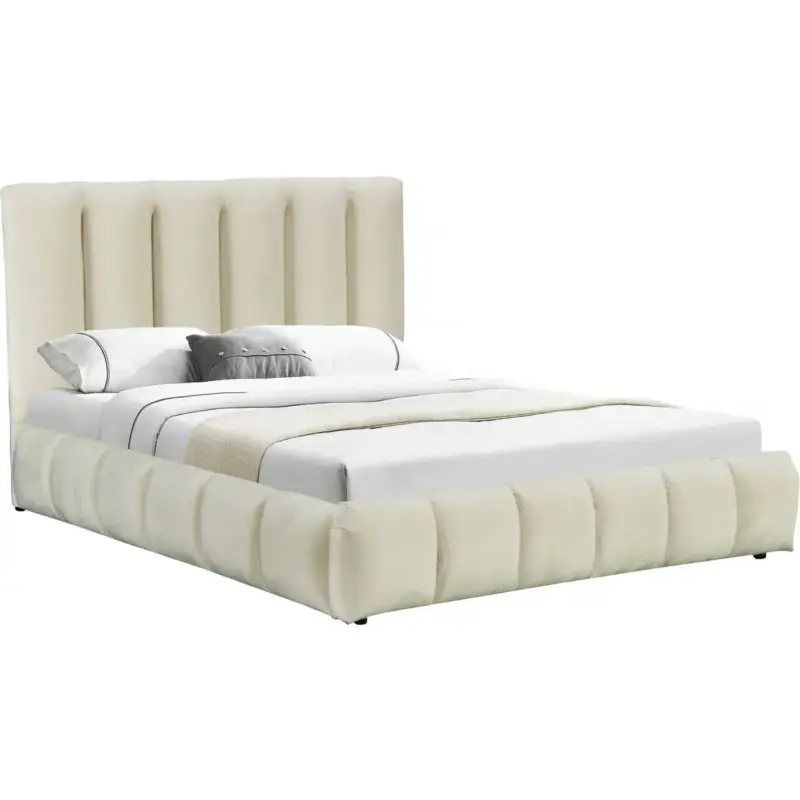 Actieprijs H&j - Tweepersoonsbed Met Opbergruimte Bed 180 X 200 Cm -annie - Beige - Lichtbruin