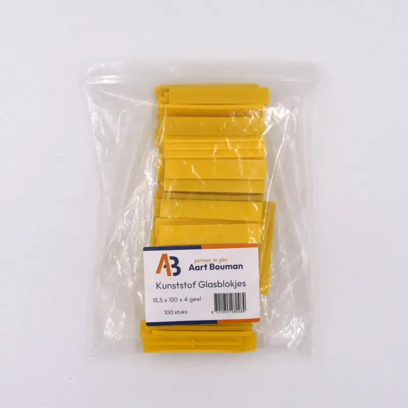 Weekendaanbieding Aart Bouman Glasblokjes 18,5x4 Mm 100 Stuks
