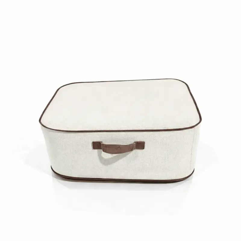 Authentiek Coco Lounge Opblaasbare Tuinpoef Numa - Collectie Aloha - Gebroken Wit - 75 X 95 X 35 Cm