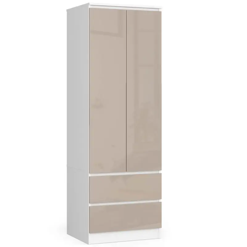 Akord-kast Star-wit/cappuccino Hoogglans-60x51x180 Groothandel