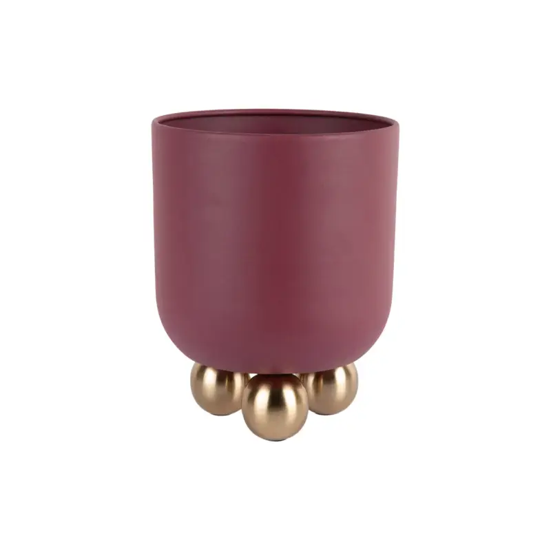 Wereldwijde Verzending Present Time - Bloempot Estilo Small - Bordeauxrood