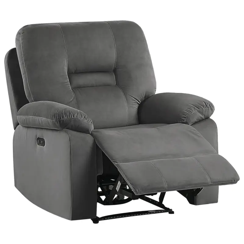 Aanbieding Beliani Relaxfauteuil Bergen Grijs 74x85x101 Cm