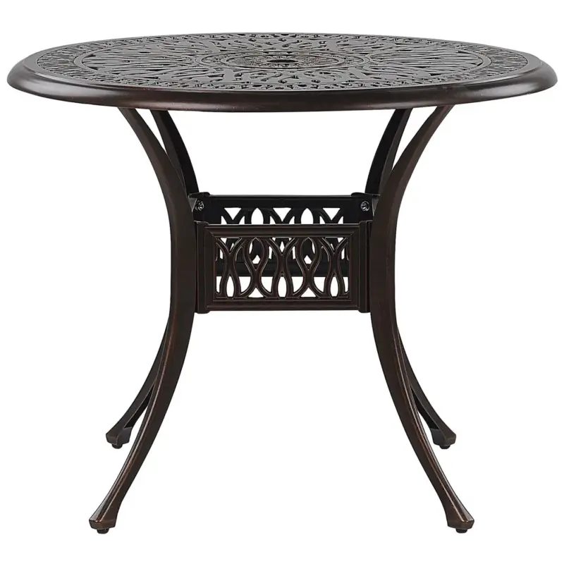 Beliani Tuintafel Voor 4 Ancona Bruin 90x90x72 Cm Lage Prijs