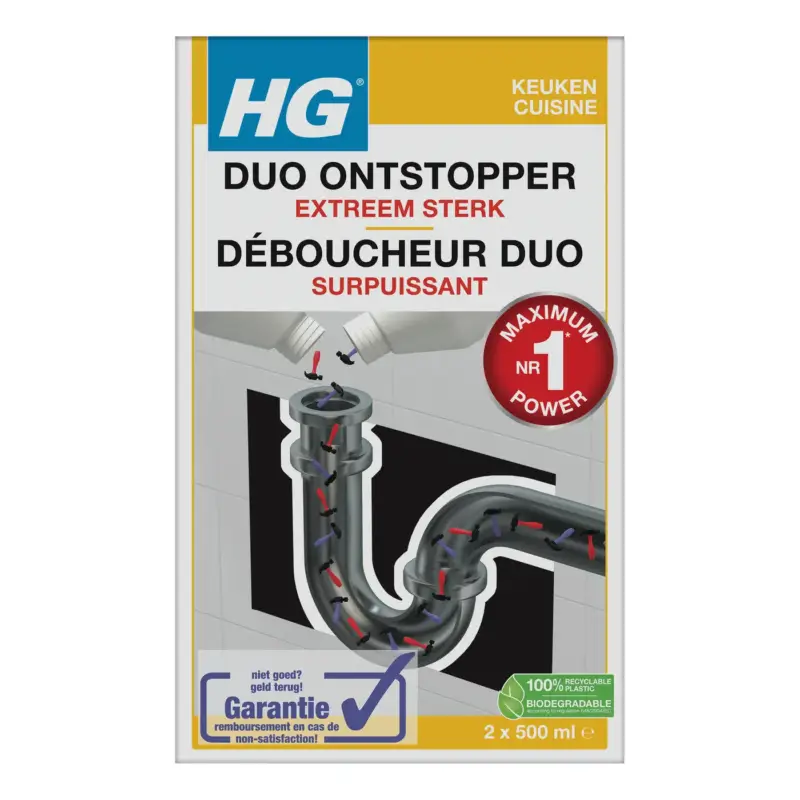 Professioneel HG Duo Ontstopper 1L
