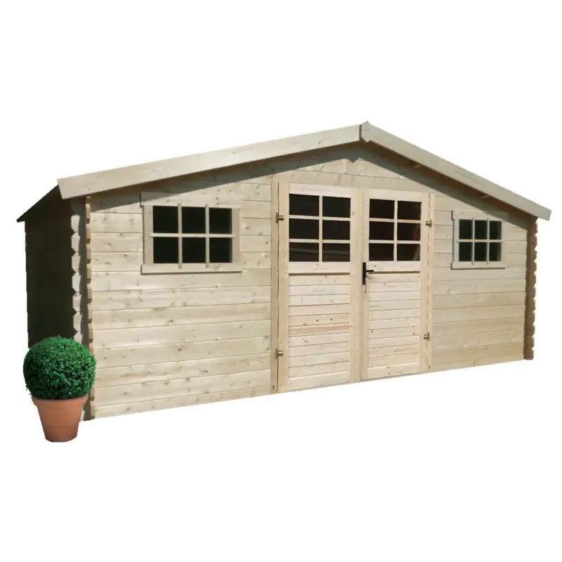 Weekendaanbieding Solid Initia Beignee Tuinhuis - Vuren - Onbehandeld - 508x388x218,1cm